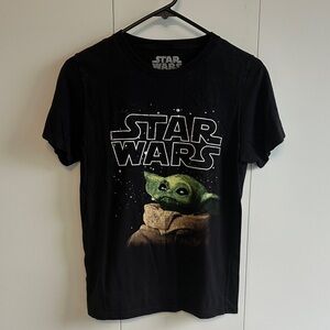Star Wars Black Tee with Grogu